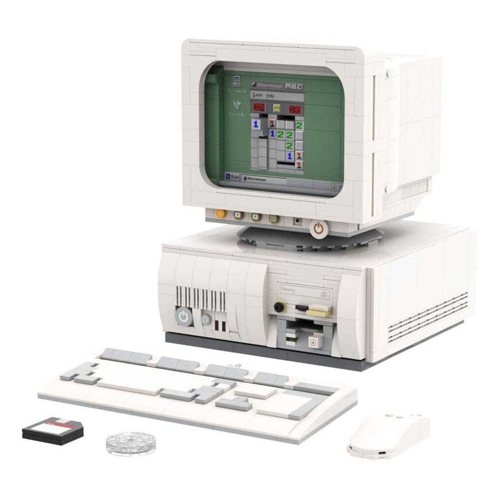 Pantasy Retro-computer-bauspiel 24 Cm Durchsichtig Kinder Durchsichtig One Size