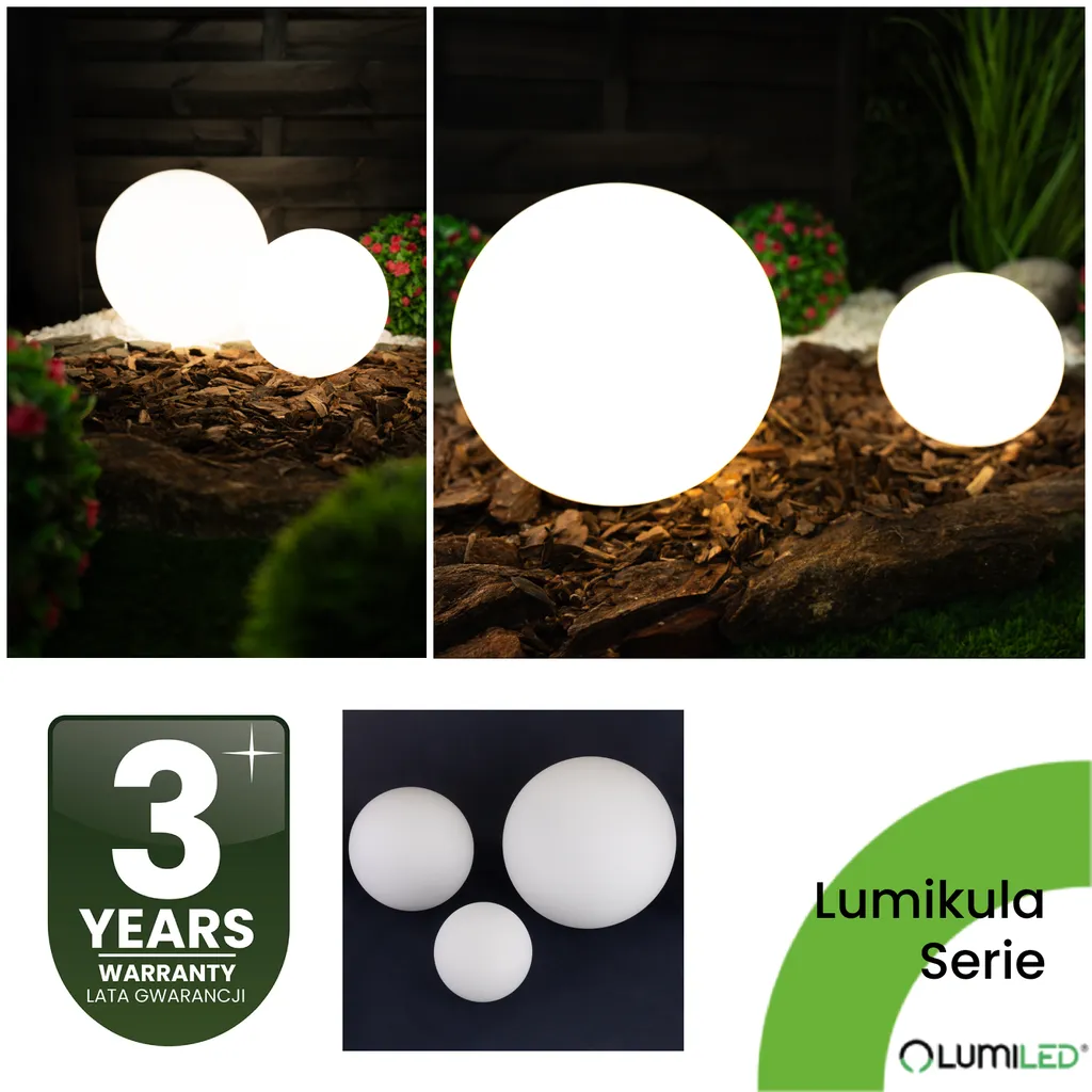 Éclairage de Terrasse Design Boule Lumineuse 40 cm pour Extérieur - 20
