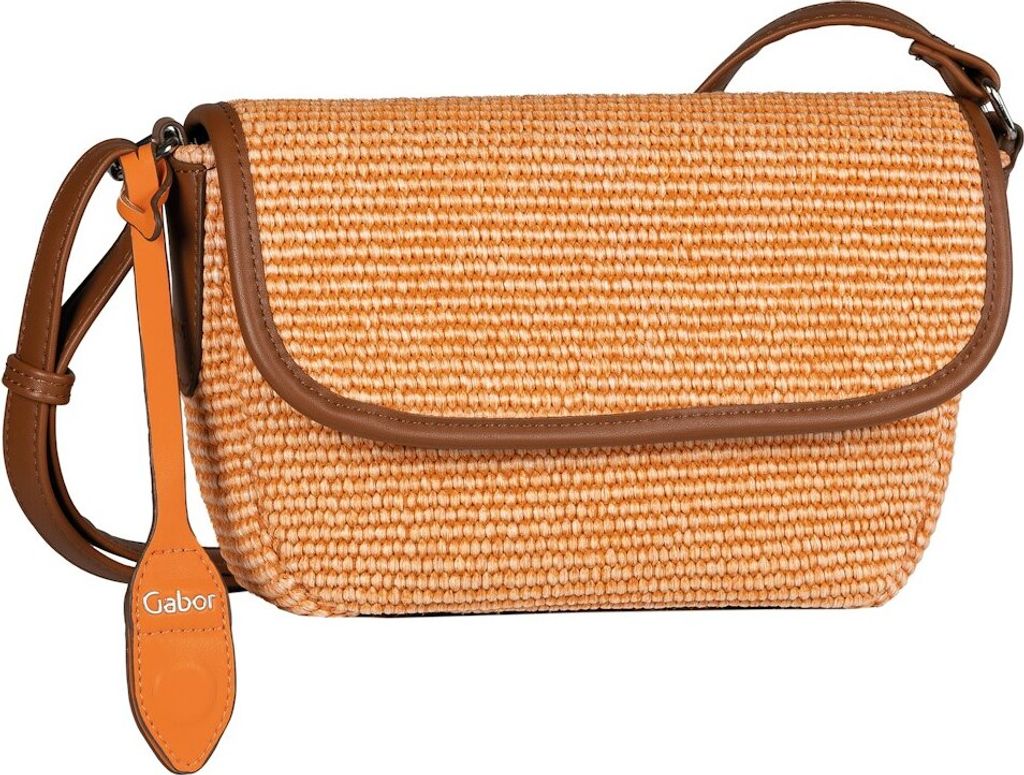 Gabor Clutches Eleanor, Flap bag M top zip, orange, Orange