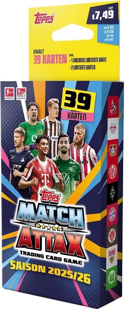 Topps Match Attax Bundesliga 2025/26 - 1 Blister ECO PACK+ Produktbild 