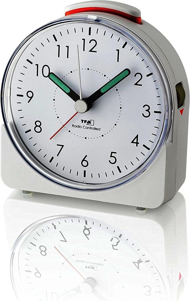 TFA - Réveil analogique radio SUNRISE - 60.1513.02 - blanc Image du produit 
