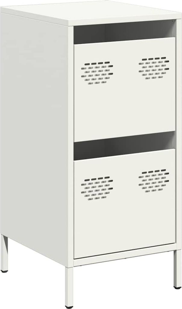 Sideboard Weiß 35x39x73,5 cm Kaltgewalzter Stahl