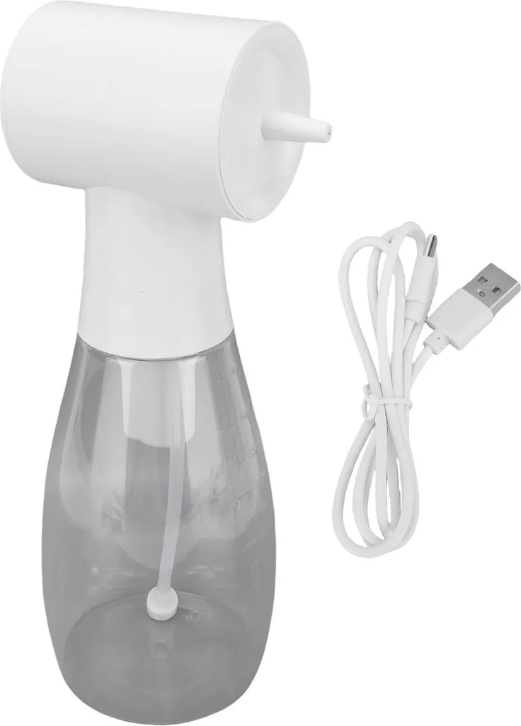 Distributeur automatique de savon mousse 650ml - Rechargeable USB Blanc
