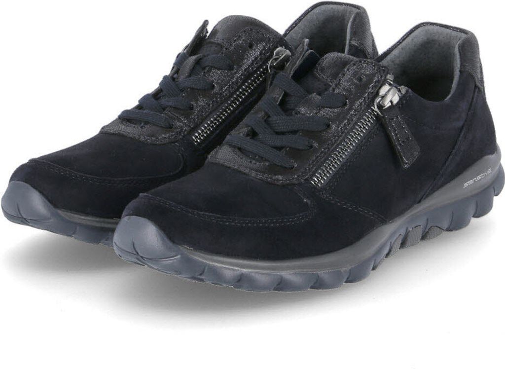 Gabor Damen Schnürschuhe elegant blau Gr. 51/2