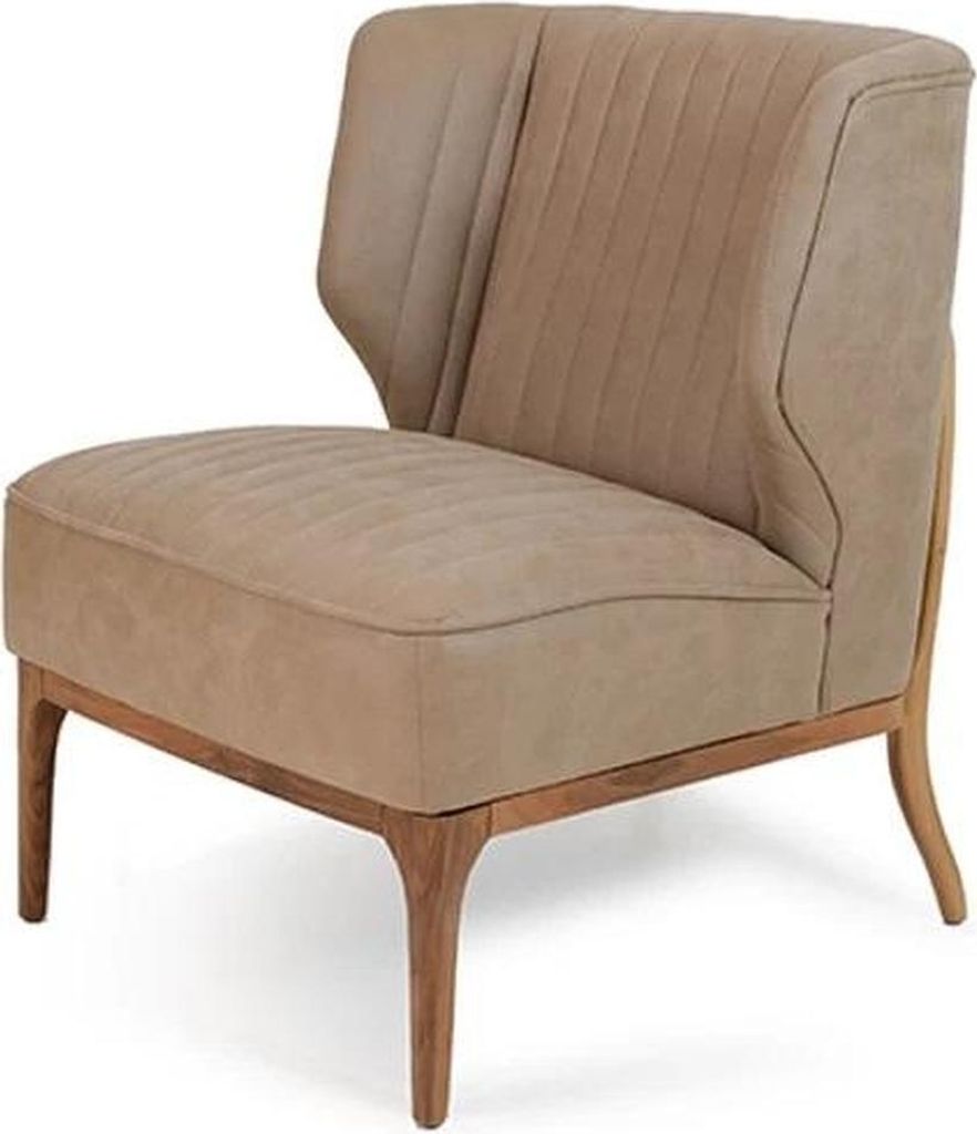 Beige Sessel Designer Sitz Couch Modern Wohnzimmer Polstermöbel Neu