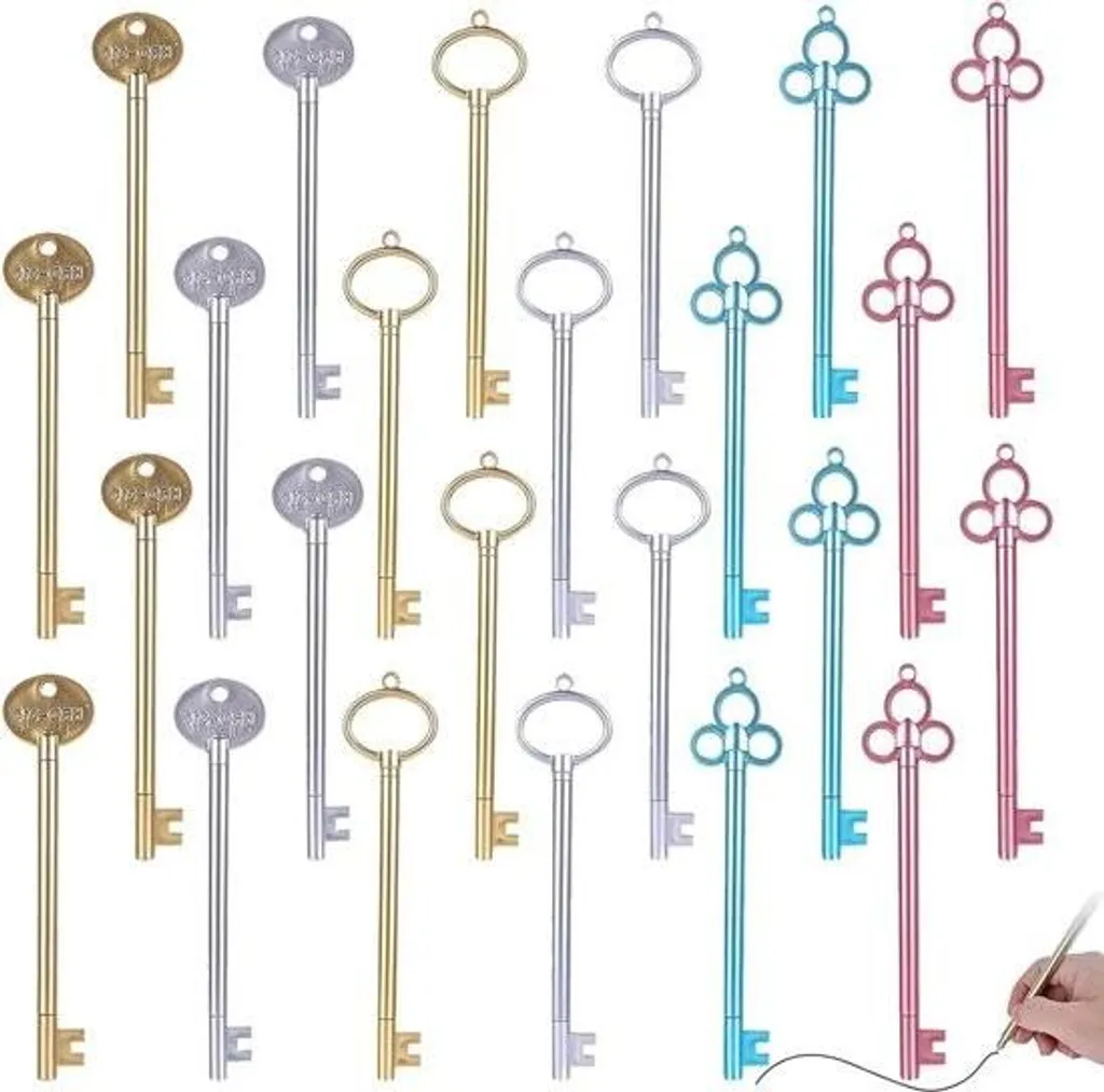 Stylos gel fantaisie en forme de clé rétro pour papeterie créative