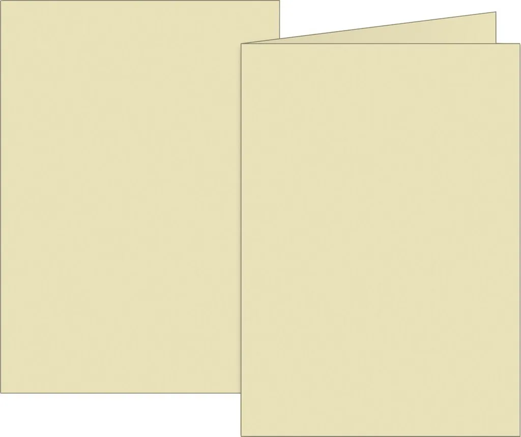 Cartes de Correspondance Doubles A6 Chamois 160g Brunnen 105125311