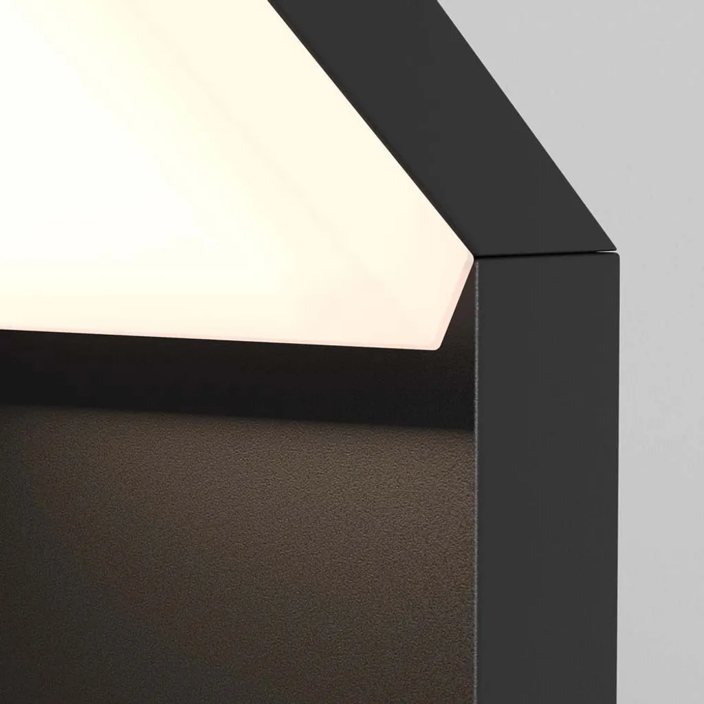 Applique murale LED extérieur en aluminium noir H 22 cm design IP65 - 2
