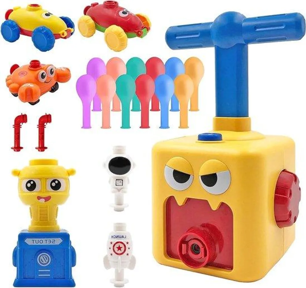 Voiture à lancement de ballons gonflables pour enfants avec 12 ballons