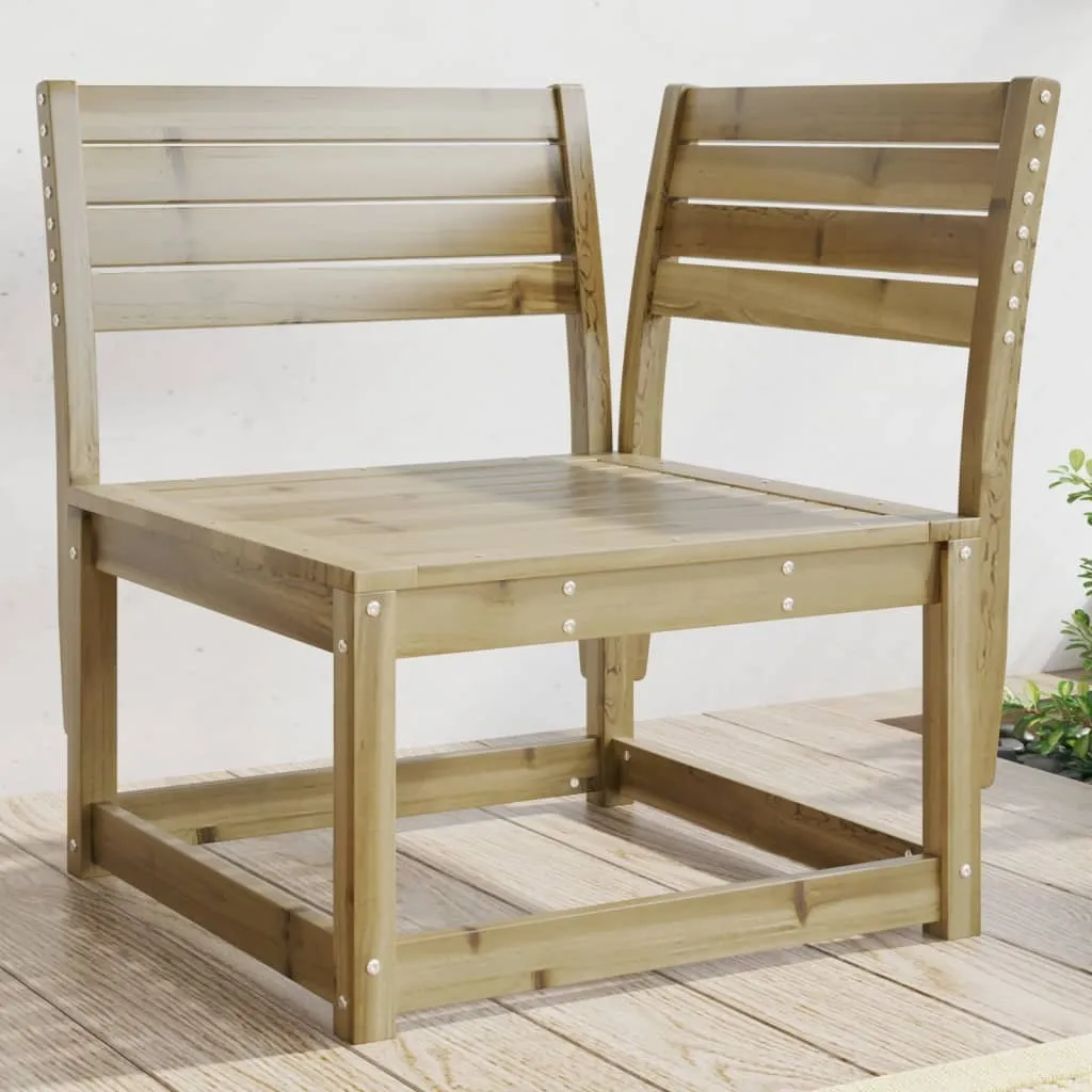 Divano da Giardino Angolare vidaXL Pino Impregnato 73x73x78 - 2