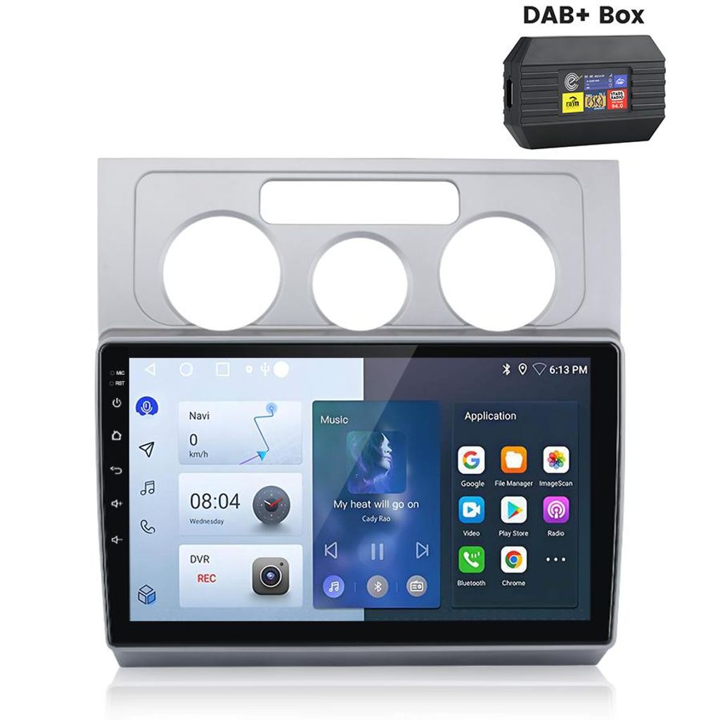 Carplay SWC FM 2+32G Android13 DAB+ Für VW Touran 1T1 1T2 Produktbild 