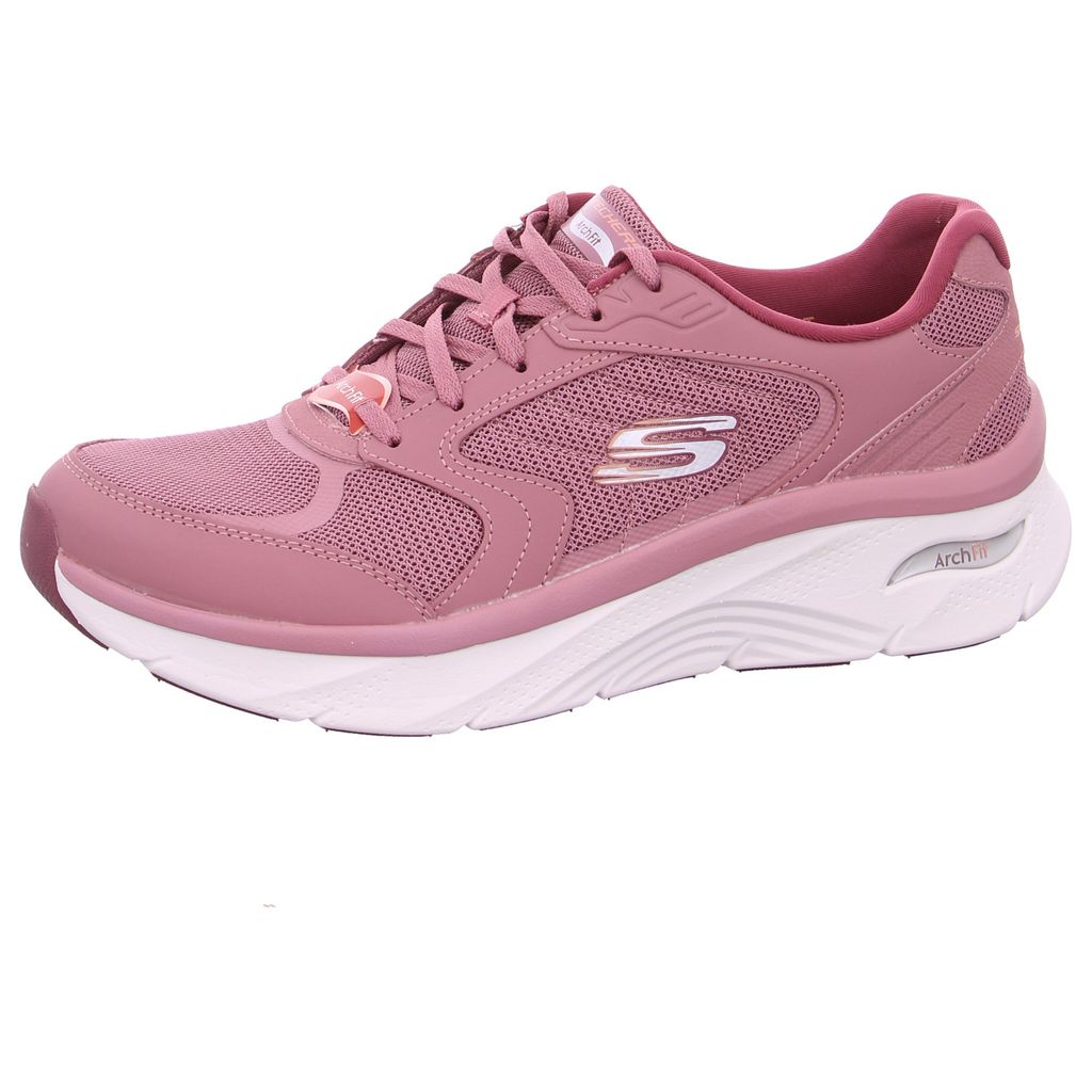 Skechers Arch Fit D'Lux sportlicher Schnürer Rosa