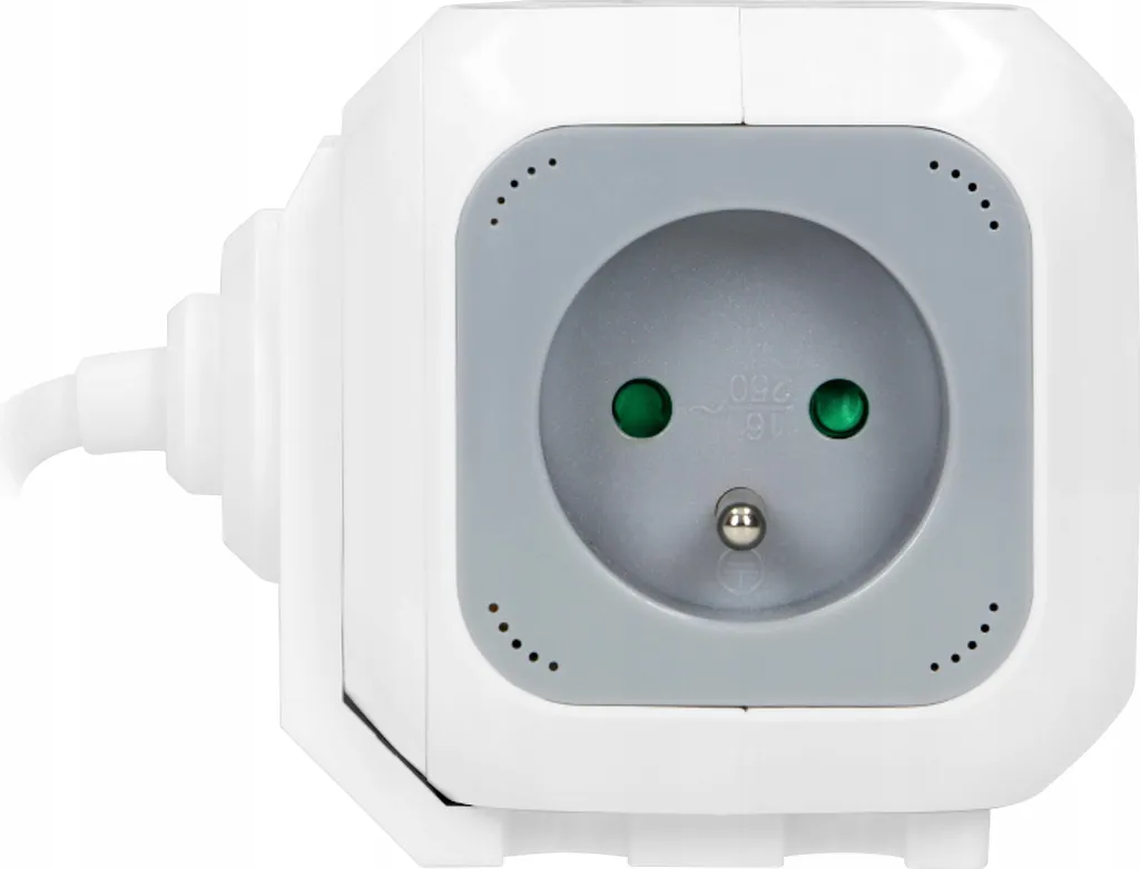 Cubo Multipresa Design ORNO OR-AE-13144 con USB 2.1A e Cavo 1.4m - 3