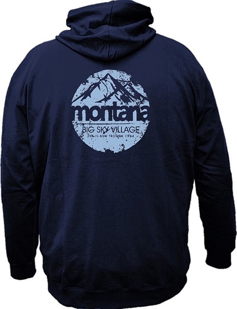 Übergrößen Kapuzen-Sweatjacke Sky Village eisblau AHORN Dunkelblau 5XL