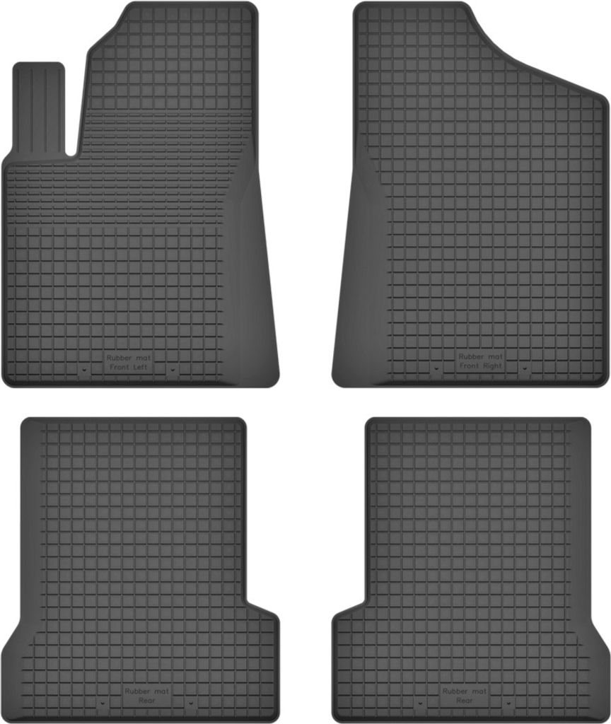 Gummi-Automatten, 4er-Set, universell für: Fiat Seicento Fließheck (1998-2010)