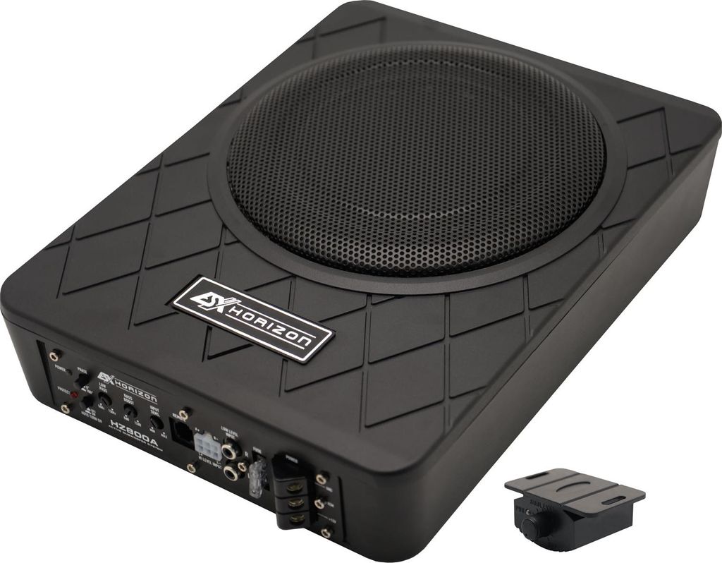 ESX HORIZON Untersitz Aktiv Subwoofer Bass 20cm HZ800A