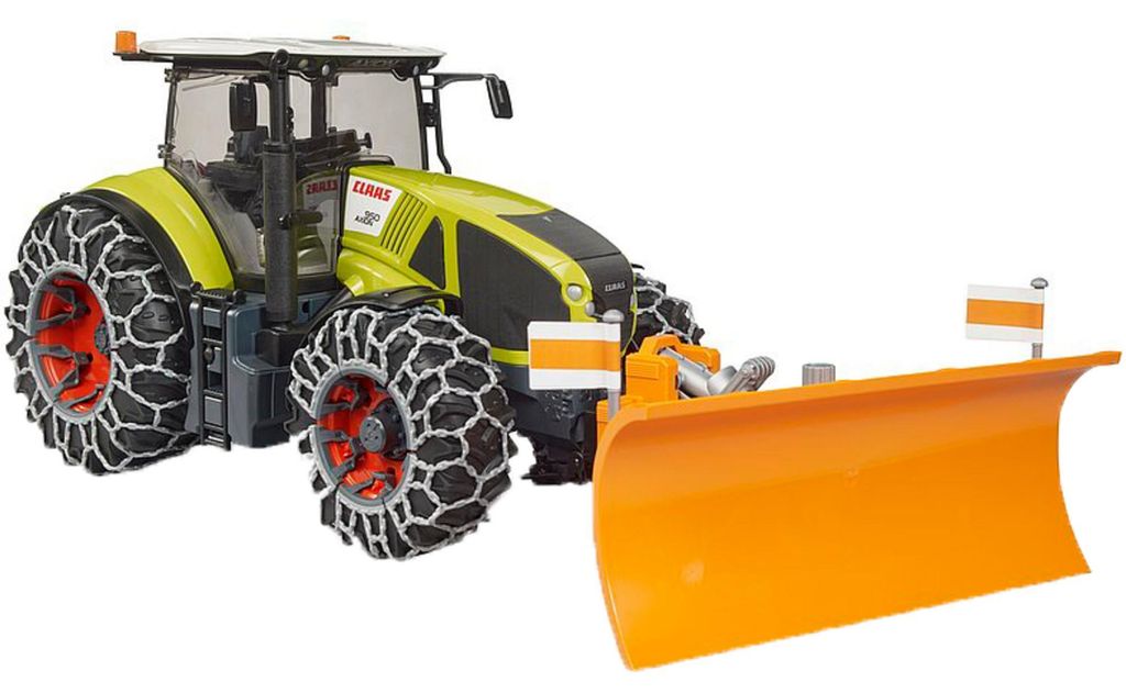 Farmer - Claas Axion 950 z łańcuchami śniegowymi i pługiem Zdjęcie produktu 