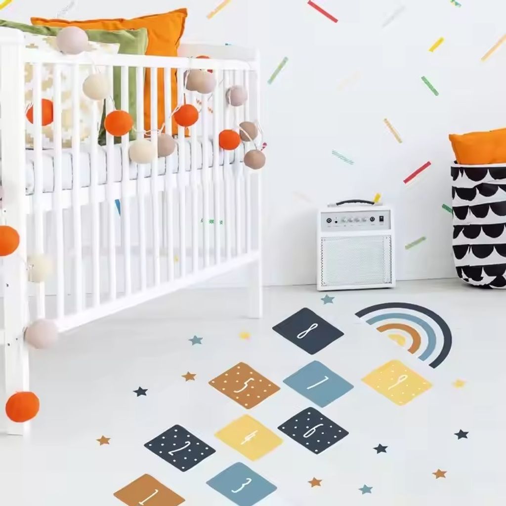 Adesivi Pavimento Sensoriali Hopscotch A Forma Di Libellula, Decorazione Aule E Scuole, Giochi Educativi Per Bambini