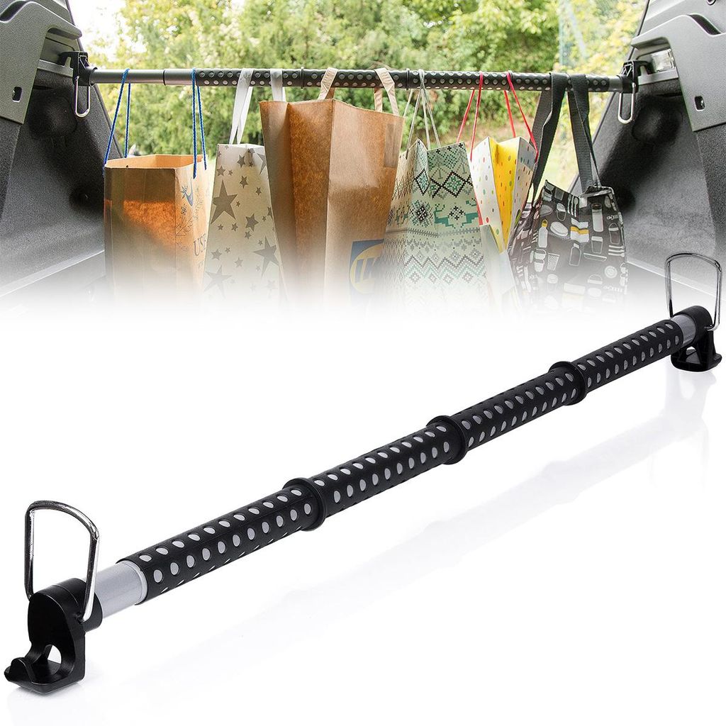 Auto Kleiderbügel, Auto Teleskop Kleiderstange, Hochwertige, Stabile Auto Teleskop Kleiderstange Ausziehbar 91-164cm