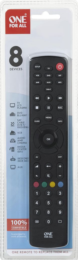 One for All Contour 8 Universalfernbedienung  URC 1280 Produktbild 