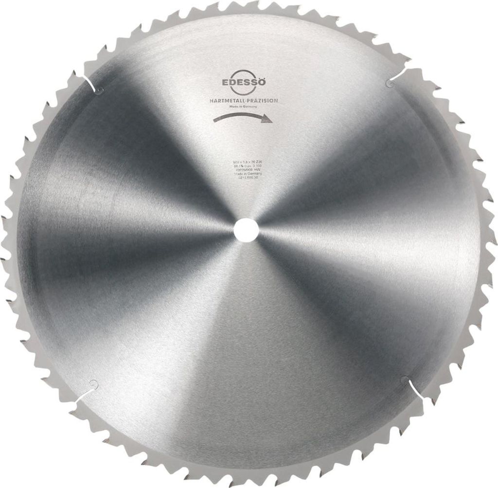 EDESSÖ HW Kreissägeblatt Bau 600 x 3,8 2,8 x 30 mm Z36 LWZ