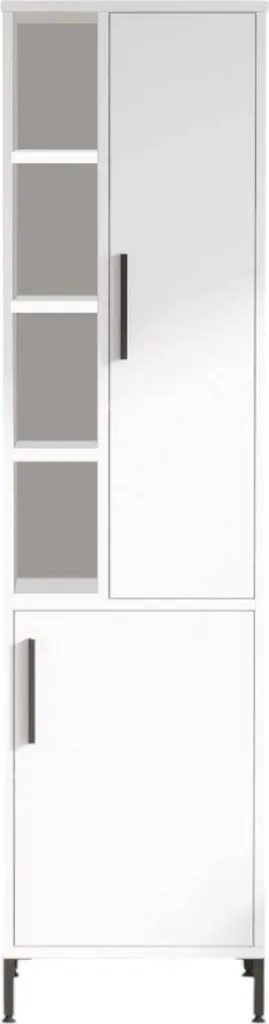 Armoire gain de place Jongdari 45x174h cm avec porte-manteaux intégré