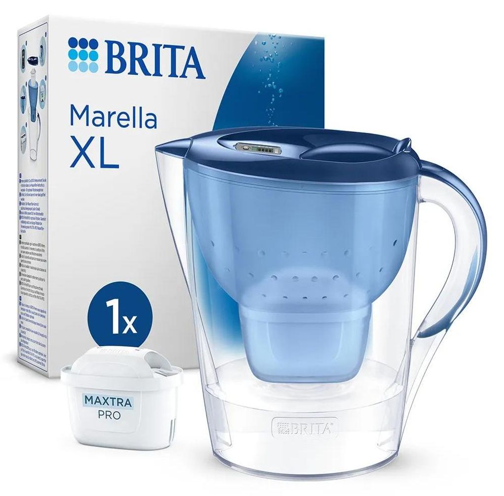 Brita Marella Xl Wasserfilter-kanne Mit 1 Maxtra Pro Pure Performance Filterkartusche Durchsichtig Durchsichtig One Size
