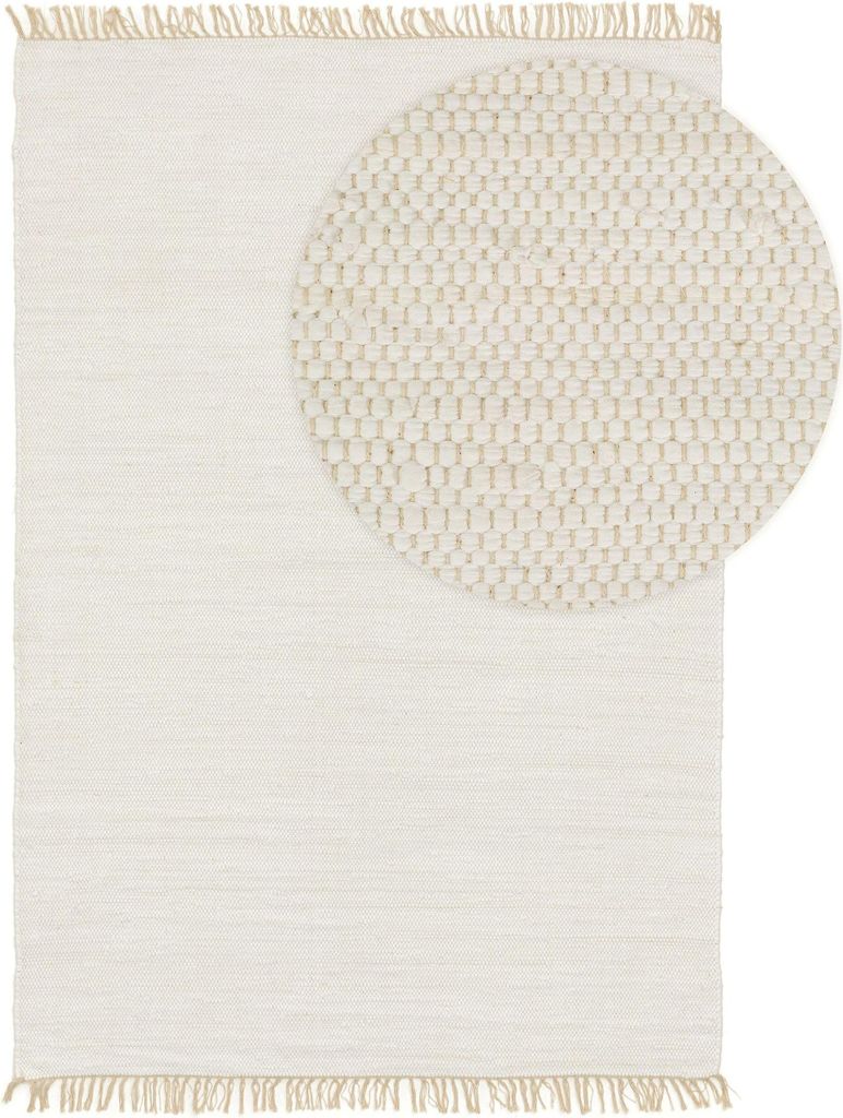 Tapis en matière recyclée Tom Blanc 60x100 cm Image du produit 