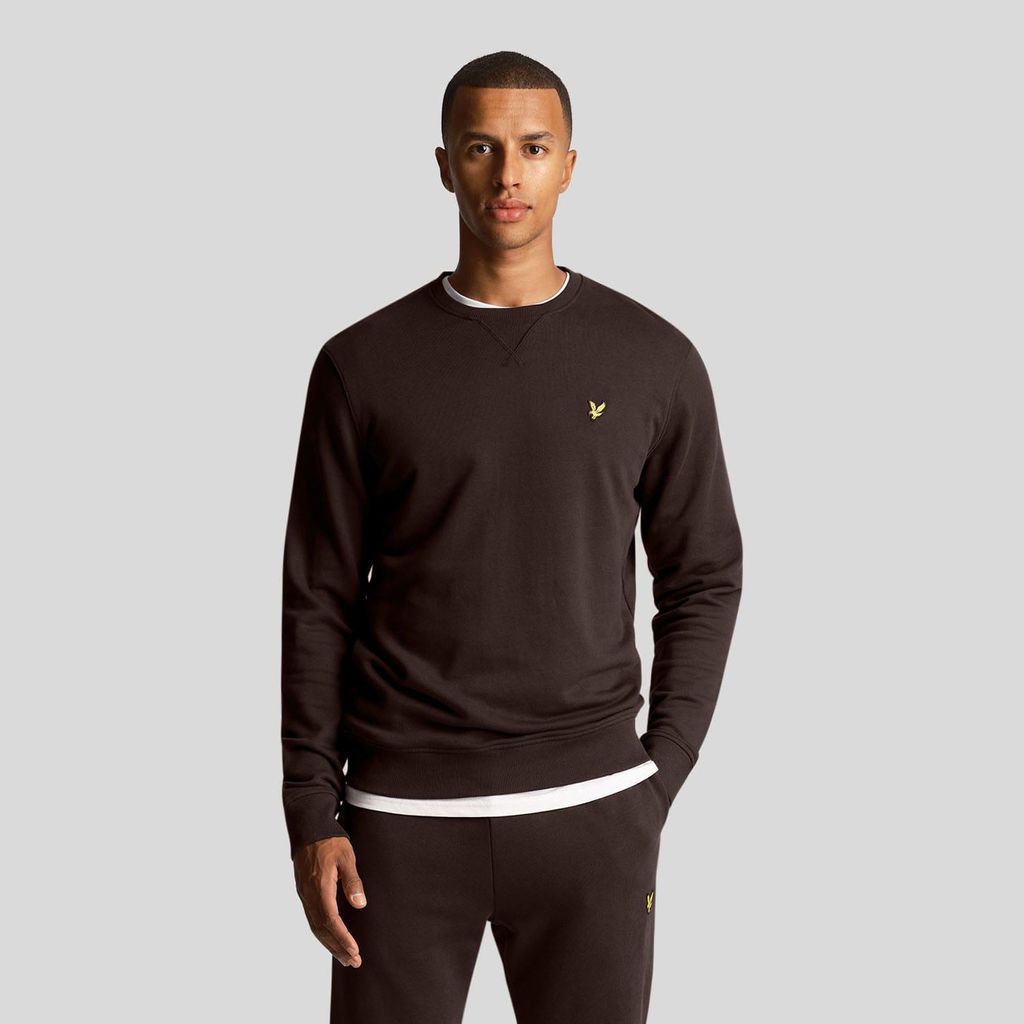 Lyle & Scott - Felpa girocollo da uomo GT5382 (S) (Marrone Immagine del prodotto 