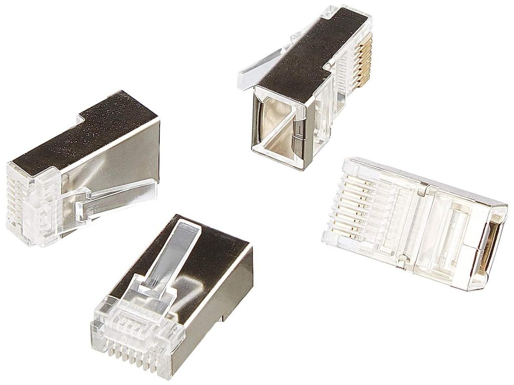 LogiLink RJ45 Stecker für Rundkabel Kat.5e geschirmt 100 Produktbild 