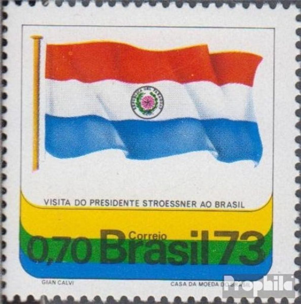 Briefmarken Brasilien 1973 Mi 1362 (kompl.Ausg.) postfrisch Alfredo Stroessner