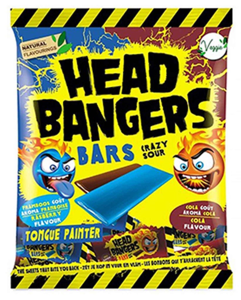 Head Bangers Bars Crazy Sour Raspberry & Cola 200g Produktbild 