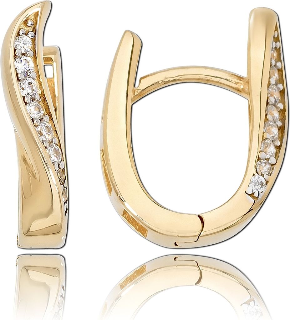 Balia Damen Gold 333 weiß, gold Ohrschmuck D2BGO0057GW