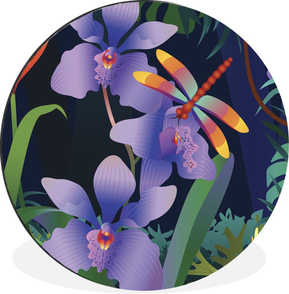 MuchoWow - Wand Kreis - Wandbild - Schlafzimmer - Aluminium Bild - Kinderzimmer - Wohnzimmer Dekoration - Wandschmuck