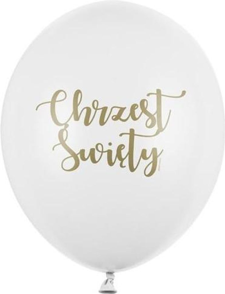 Luftballons 30 cm, Heilige Taufe, Pastell Reinweiß (1 Packung / 50 Stück)