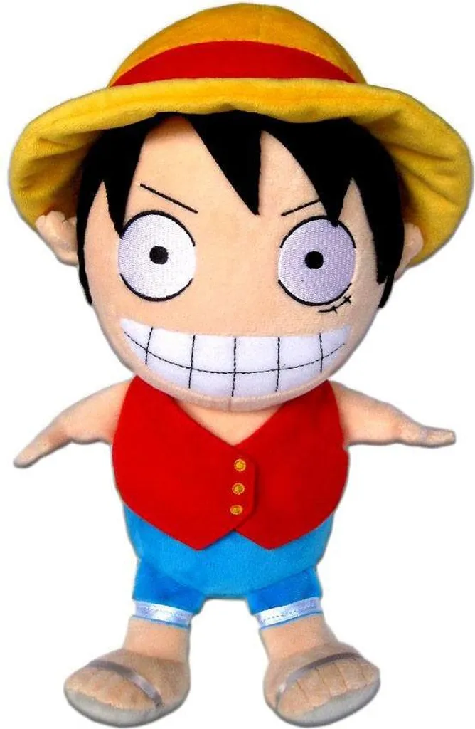 Peluche One Piece Luffy 32 cm - Doudou Monkey D. Luffy Chapeau de Paille - 4