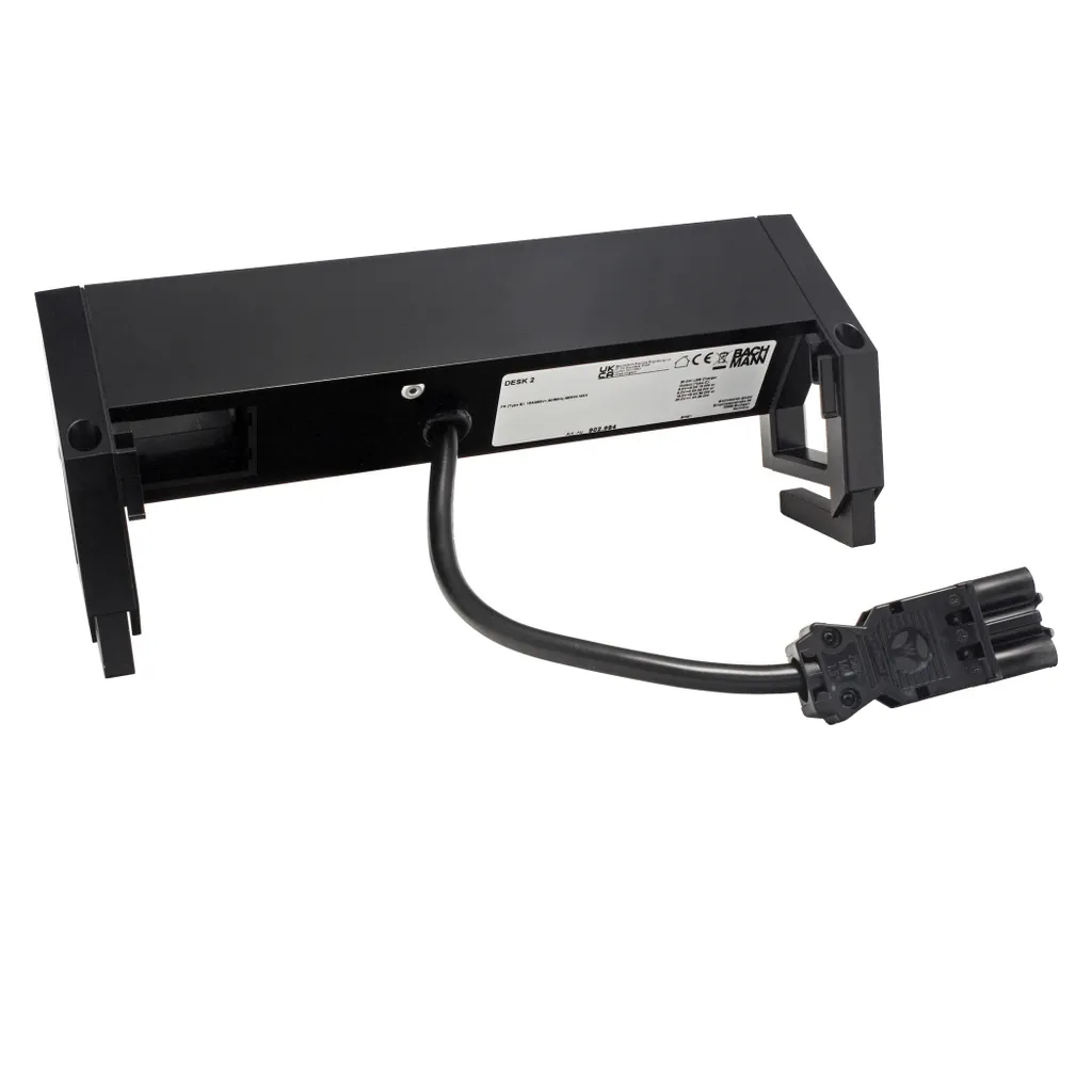 Aménager son Poste de Travail avec la Prise Bachmann Desk 2 Noire - 7
