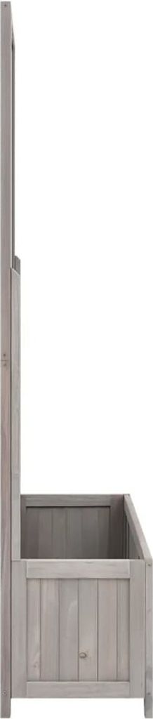 vidaXL Garten-Spalier mit Blumenkasten Grau 70x30x135 cm Produktbild 2