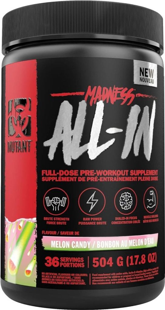 Mutant Madness All-In - 504g-Dose Melon Candy Produktbild 