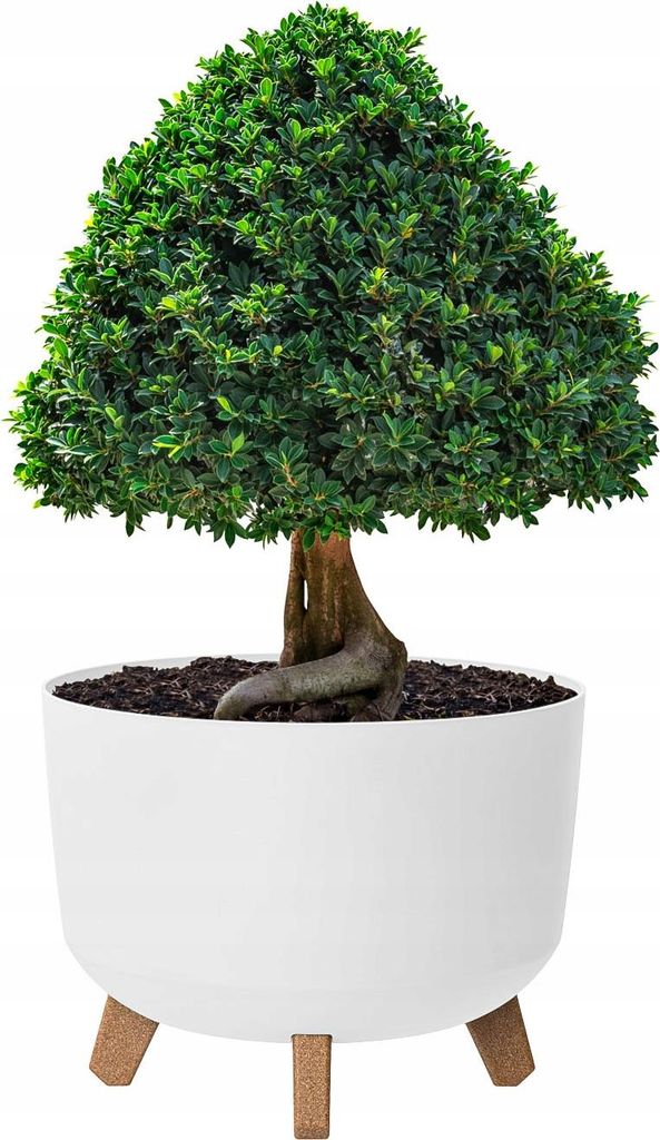 Doniczka Gracia okrągła 35 cm biała