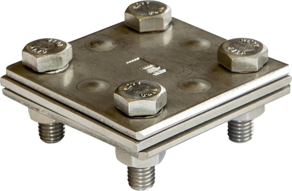 Obermoser Kreuzverbinder, Edelstahl V4A, 60x60x3 mm, Produktbild 