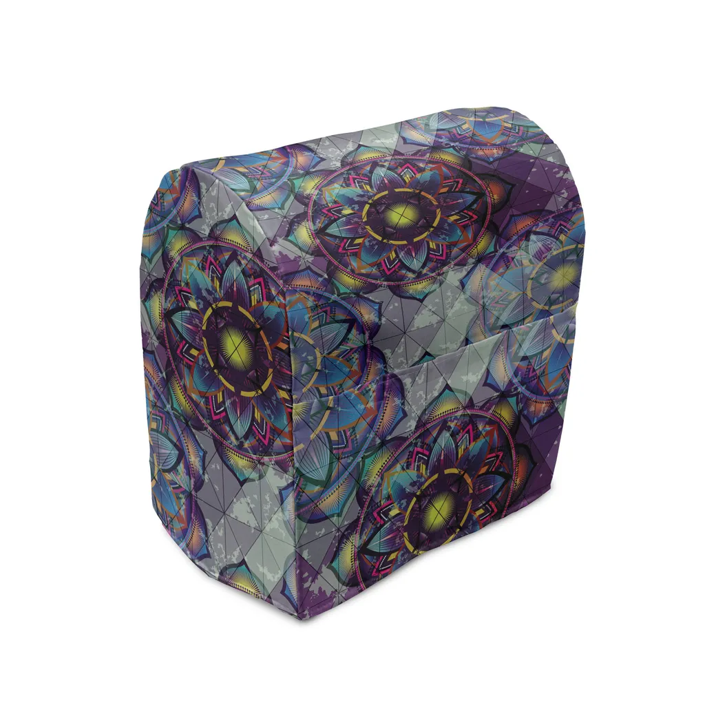 Housse de protection mixeur pour cuisine propre, Motif Mandala Lotus