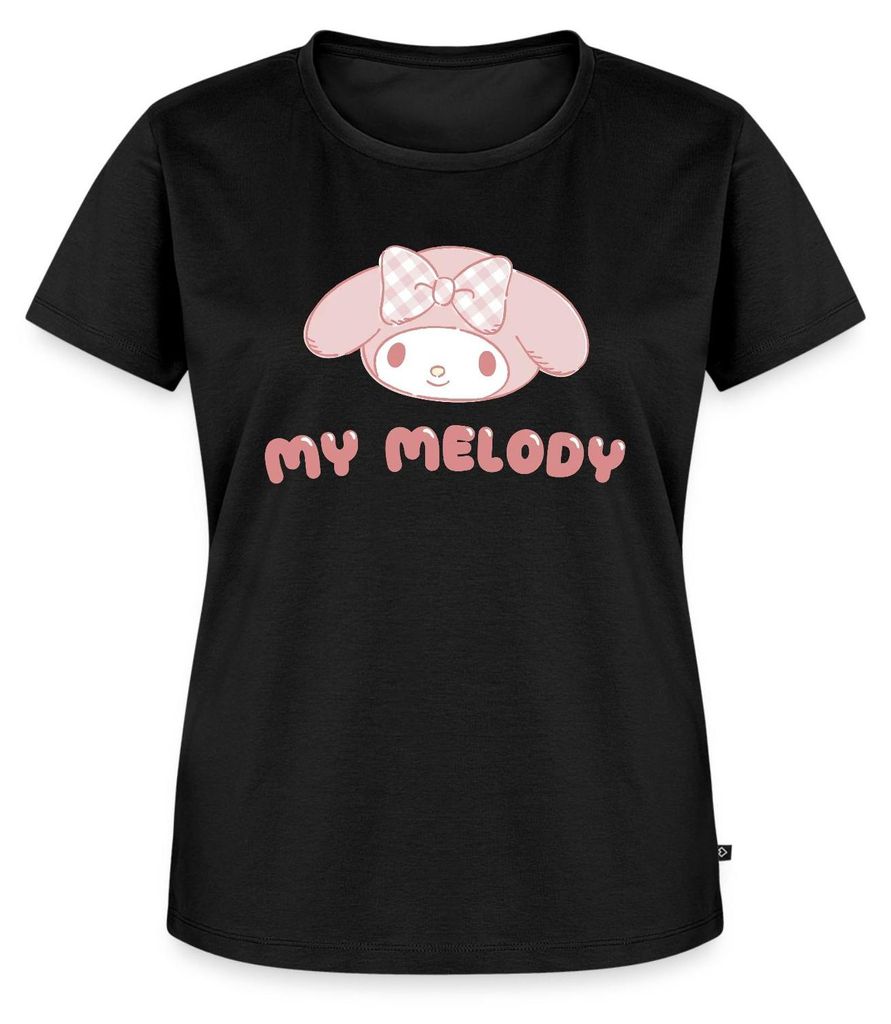 Spreadshirt My Melody Portrait Frauen Premium T-Shirt, L, Schwarz