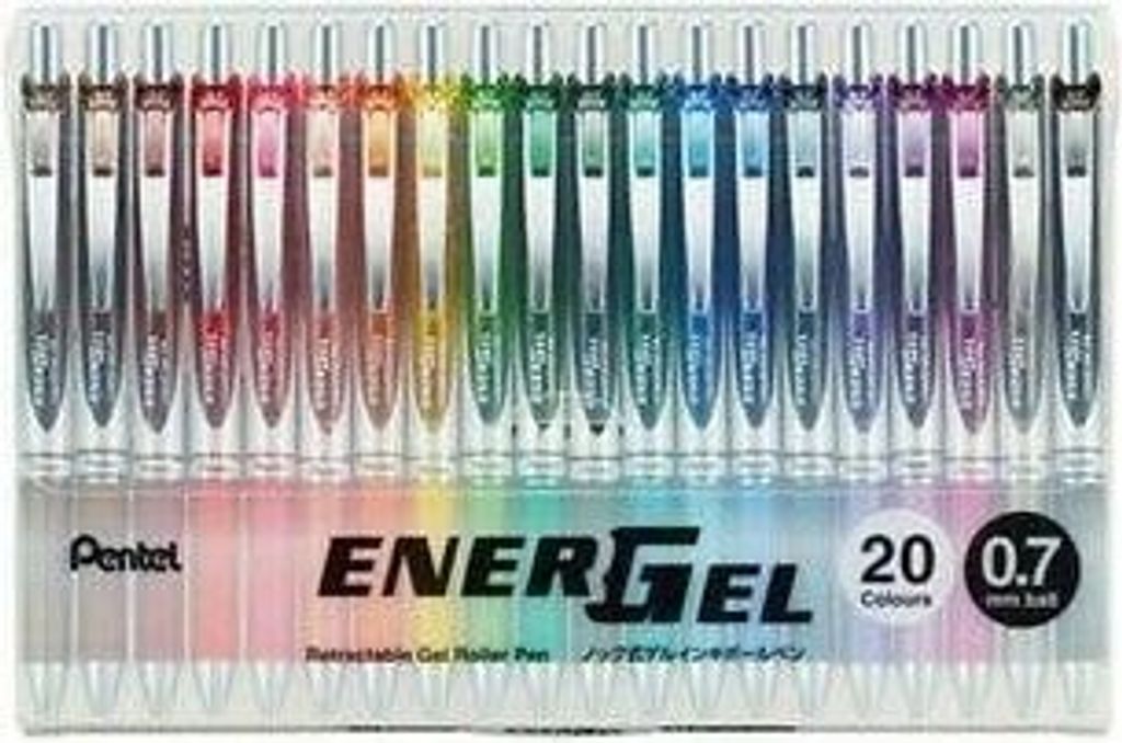 Pentel EnerGel BL77 Gelschreiber - 20 Farben 0,7mm / Satz Produktbild 