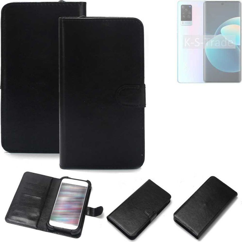 K-S-Trade Handyhülle Schutzhülle kompatibel mit Vivo X60 Pro Handy Schutz Hülle Handyhülle Bumper schwarz 1x