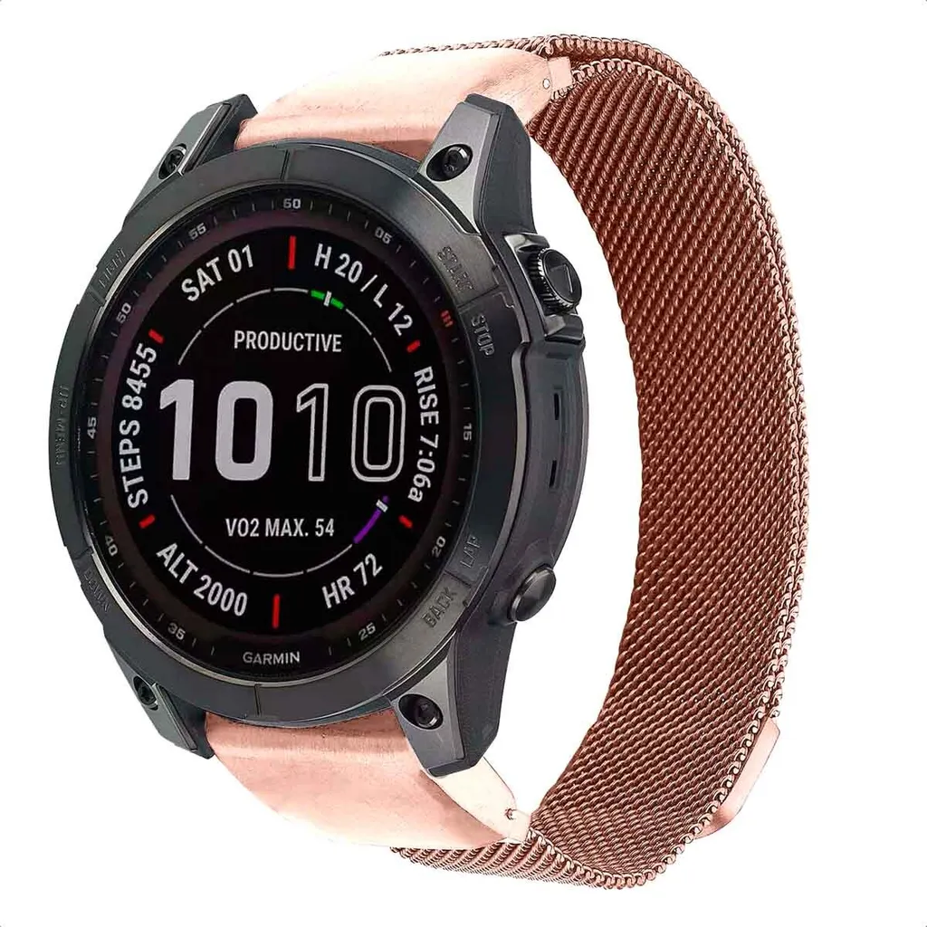Eleganza Milanese per Garmin Watch Fenix 8 43mm 7s 6s | imoshion Gold