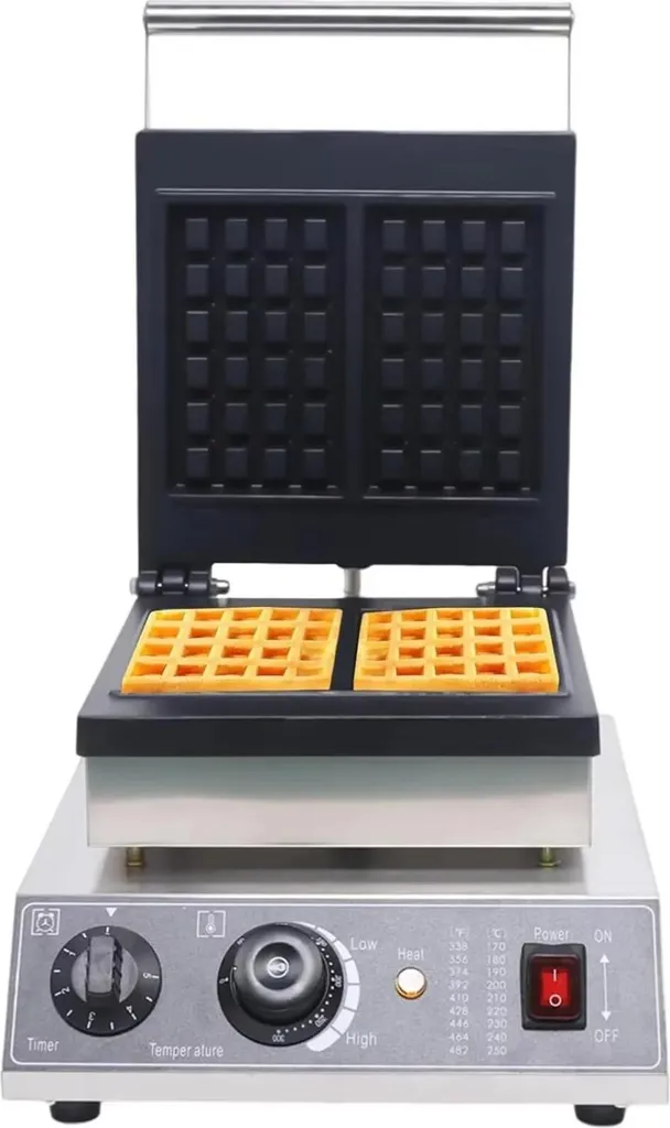 Gaufrier 1750W à Température Réglable pour Gaufres Belges Carrées