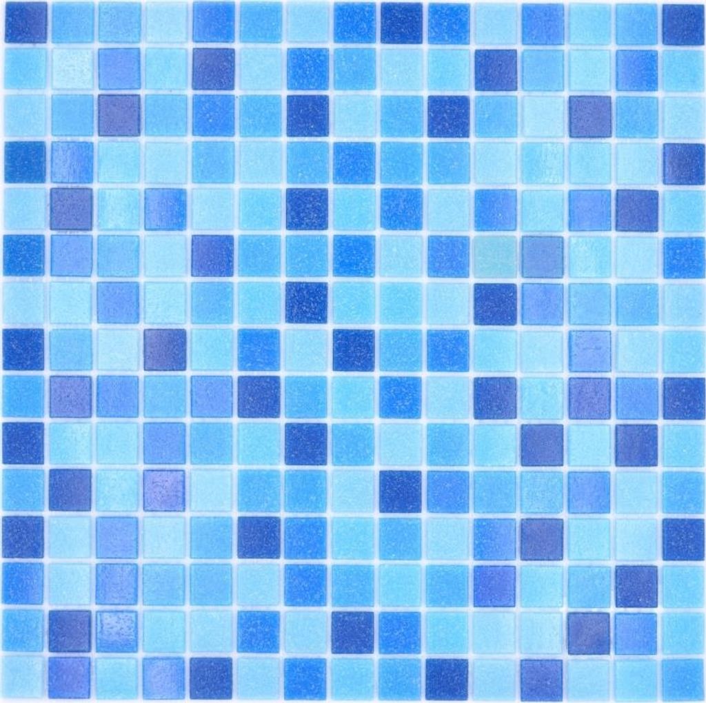 Mosaikfliese Glasmosaik Classic Mix Glas blau 5F papierverklebt Poolmosaik Schwimmbadmosaik MOS210-PA339_f