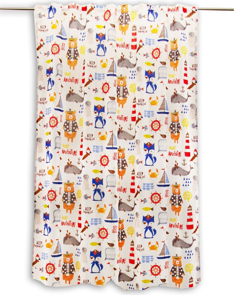 Schlaufenschal Ahoi weiß BxH 135x175cm