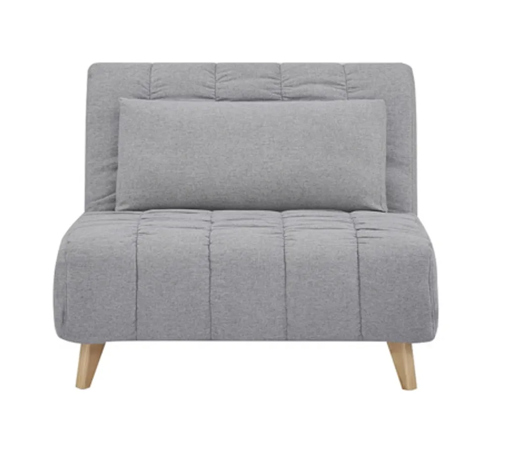 Bain de soleil DALIMIL gris clair - Lit de jardin confortable réglable - 10